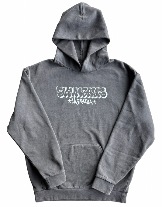 Skvmbagz La Familia Graffiti Hoodie - Pigment Black